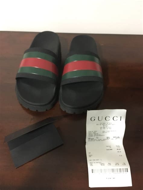 gucci flip flops receipt|gucci flip flops for sale.